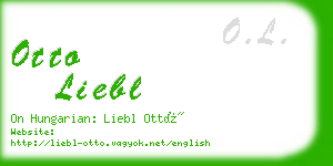 otto liebl business card